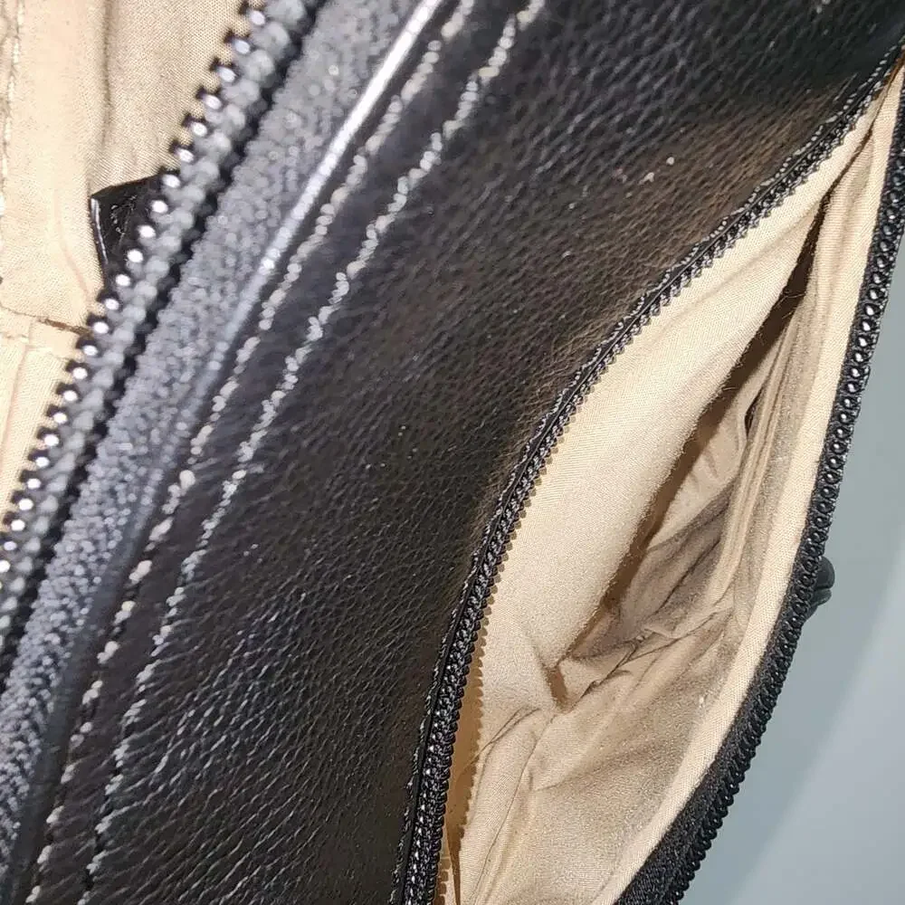 Hadaki Black Pebble Leather Sling Backpack